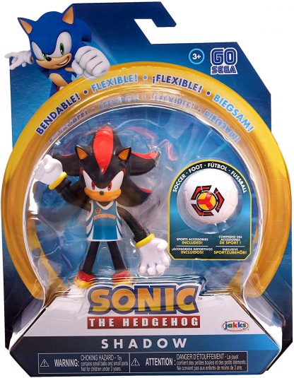 Sonic The Hedgehog Soccer Shadow 4-inch Action Figure Collectible Toy ...