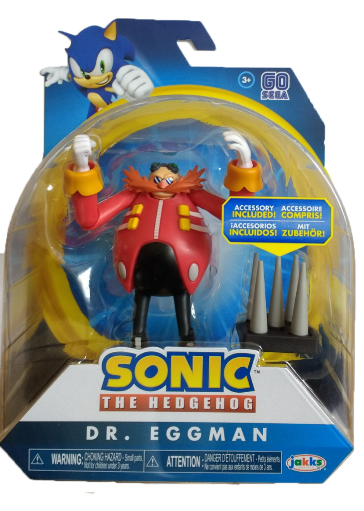 Sonic The Hedgehog 4-inch Dr. Eggman & Spike Trap Action Figure ...